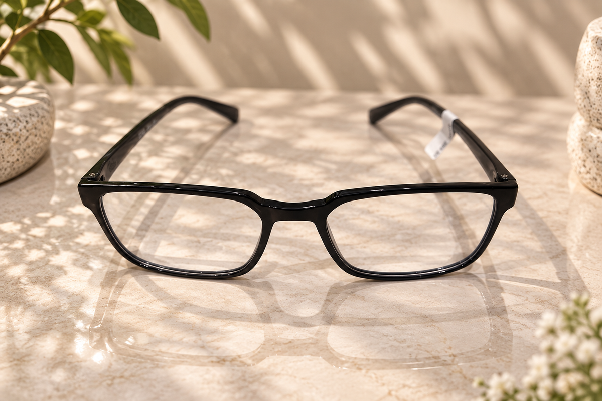 Midnight Black Rectangular Frame