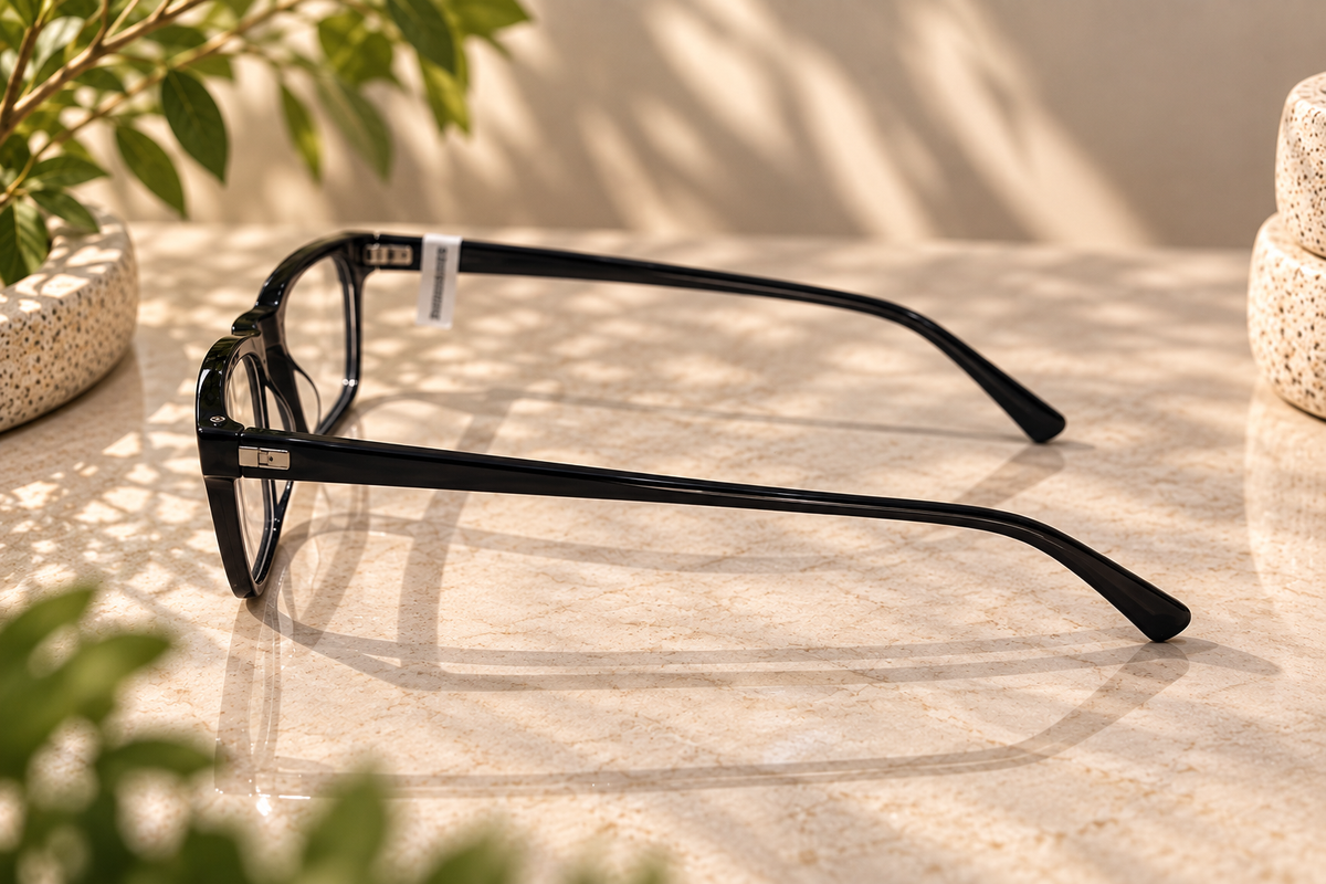 Midnight Black Rectangular Frame